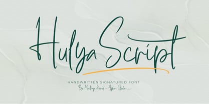 Hulya Script Font Poster 1