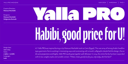 Yalla Pro Font Poster 1