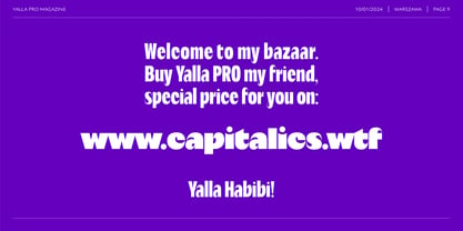 Yalla Pro Font Poster 9