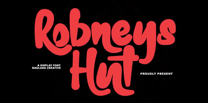 MC Robneys Hut Font Poster 1