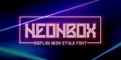 Neonbox Font Poster 1
