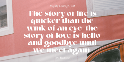 Mighty Courage Font Poster 12
