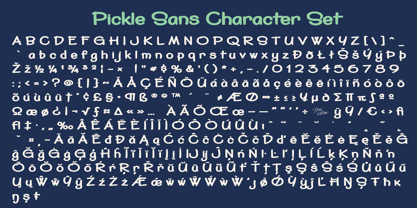 Pickle Sans Font Poster 5