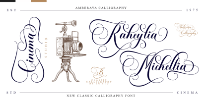 Amberaya Calligraphy Font Poster 7