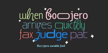 Boojero Font Poster 8