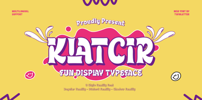 Klatcir Font Poster 1