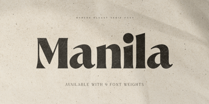 Manila Style Fuente Póster 1