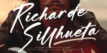 Richarde Sillhueta Font Poster 1