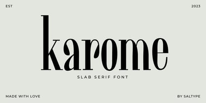 Karome Font Poster 1