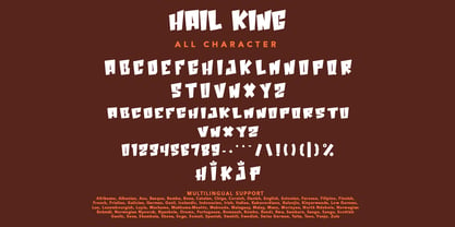 Hail King Font Poster 7
