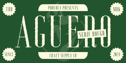 Aguero Serif Rough Font Poster 1