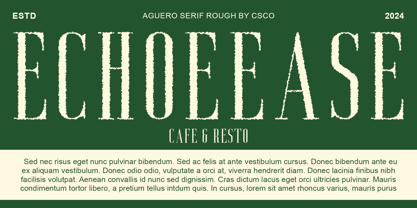 Aguero Serif Rough Font Poster 3