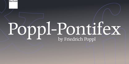 Poppl-Pontifex Font Poster 1
