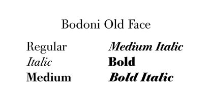 Berthold Bodoni Old Face W1G Fuente Póster 3