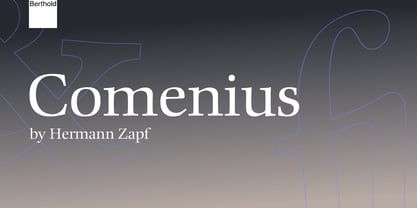 Comenius Font Poster 1