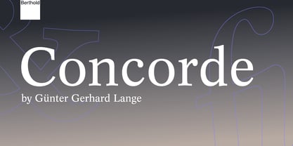 Concorde Font Poster 1