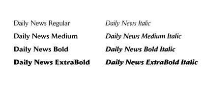 Daily News Font Poster 3