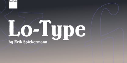 Lo-Type Font Poster 1