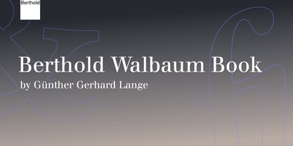 Berthold Walbaum Book Fuente Póster 1