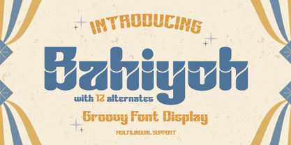 Bahiyoh Font Poster 1
