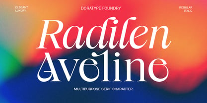 Radilen Aveline Font Poster 1