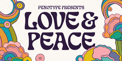Love And Peace Font Poster 1