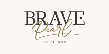 Brave Pearl Font Poster 1