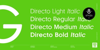 Directo Font Poster 3