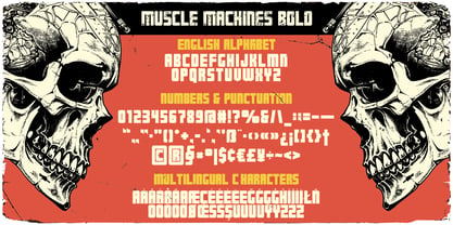 Muscle Cars Font Poster 2