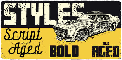 Muscle Cars Font Poster 4