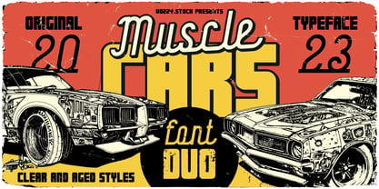 Muscle Cars Fuente Póster 1