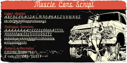 Muscle Cars Font Poster 3