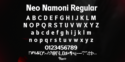 Neo Namoni Font Poster 7