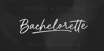 Bachelorette Font Poster 1