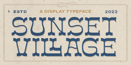 Sunset Village Font Poster 1