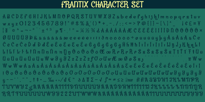 Frantix Font Poster 7