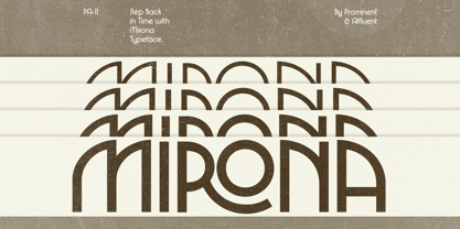 Mirona Font Poster 1