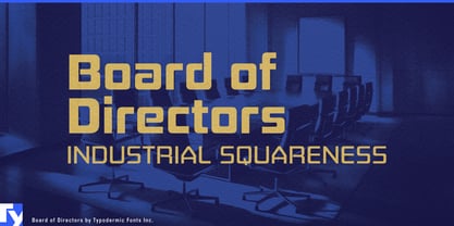 Board of Directors Font Poster 1