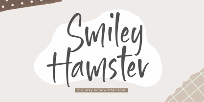 Smiley Hamster Font Poster 1
