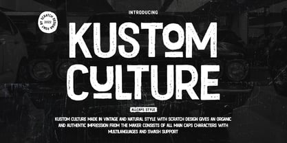 Kustom Culture Font Poster 1