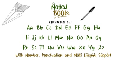 Notted Book Font Poster 8