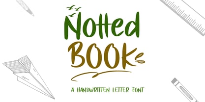 Notted Book Font Poster 1