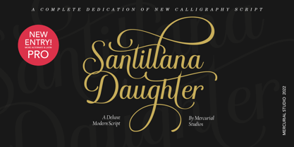 Santillana Daughter Font Poster 1