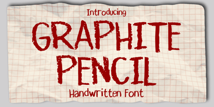 Graphite Pencil Font Poster 1