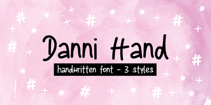 Danni Hand Font Poster 1