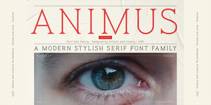 Animus Font Poster 2