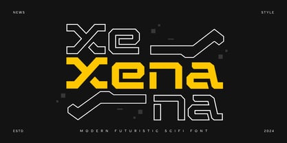 Xena Font Poster 1