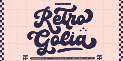 Retro Golia Font Poster 1
