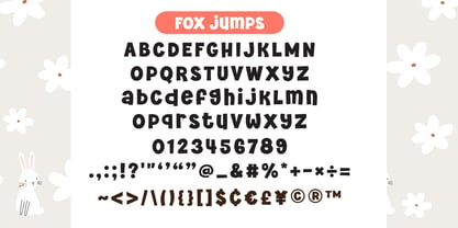 Fox Jumps Font Poster 8