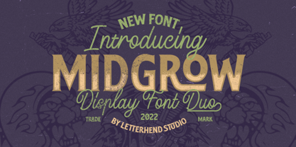 Midgrow Font Duo Fuente Póster 1